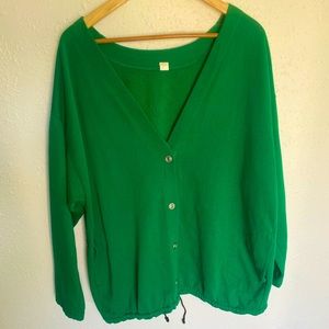 Vintage green cardigan